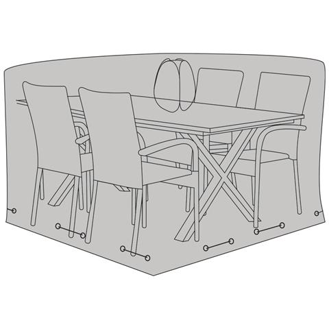 Telo Coprimobili Outdoor Luxury Cover In Poliestere 600d Nero — Tavolo + 4 Sedie - Foto 2