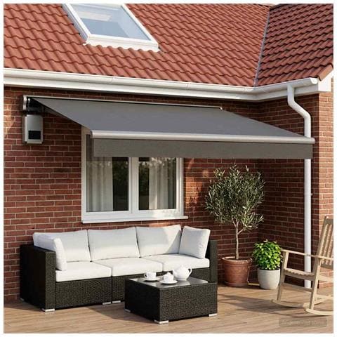 Telo di ricambio per tenda da sole Antracite 500 × 300 cm - Foto 2