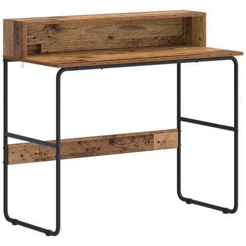 Scrivania con Spazio di Archiviazione Legno di quercia - Foto 1