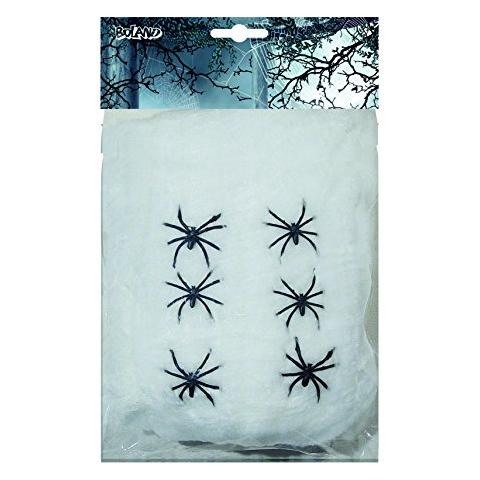 74416 - Ragnatele Con 6 Ragni, Bianco, M - Foto 1