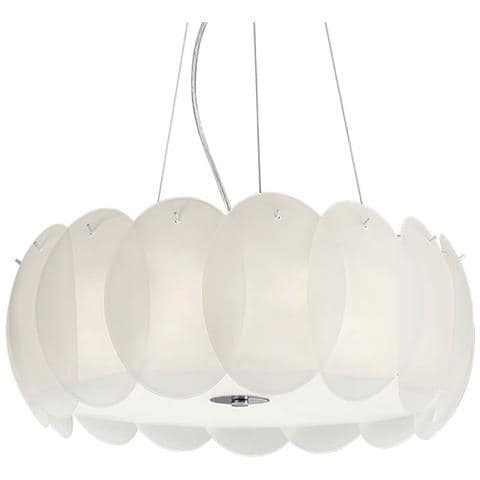 Lampada A Sospensione 8 X 60w E27 Bianco - Foto 1