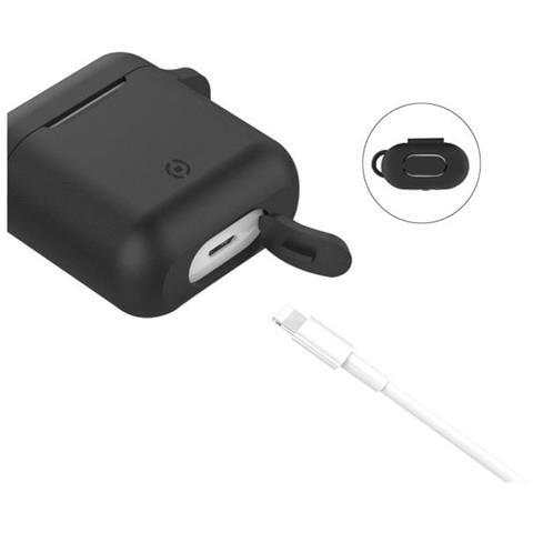 Aircase Custodia in Silicone per Auricolari AirPods Colore Nero - Foto 3