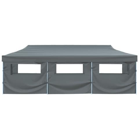 Tenda Pieghevole Pop-up Con 8 Pareti Laterali 3x9 M Antracite - Foto 2