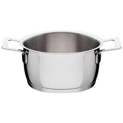 AJM101/16 Pots&Pans Casseruola a Due Manici, in Acciaio Inossidabile 18/10 Lucido, 160 cl - Foto 1