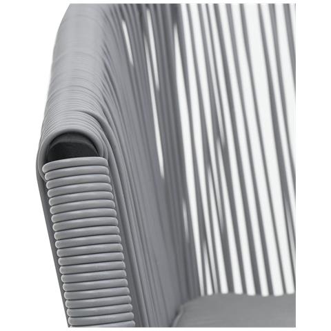 Sedie Da Giardino 2 Pz In Rattan Pvc Antracite - Foto 2