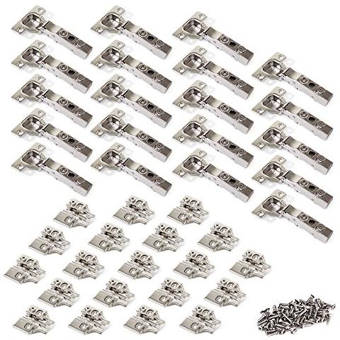1011307 Kit Cerniera Collo Dritto Con Scodellino Ø35mm 100chiusura Soft E Basetta Da Avvitare Con Regolazione Eccentrica, Set Di 20 - Foto 1