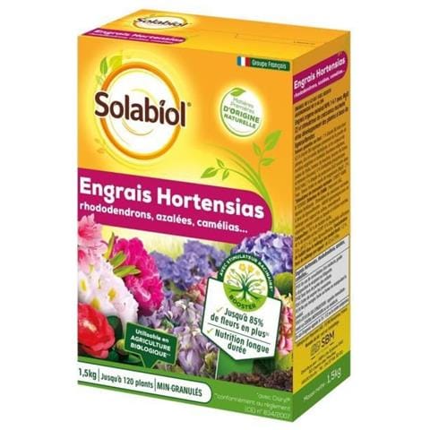 Solabiol Sorhoy15 - Fertilizzante Per Ortensie, Rododendroni, Azalea E Camelia 100% Organico, Azione Lunga Durata, 1,5 Kg - Foto 5