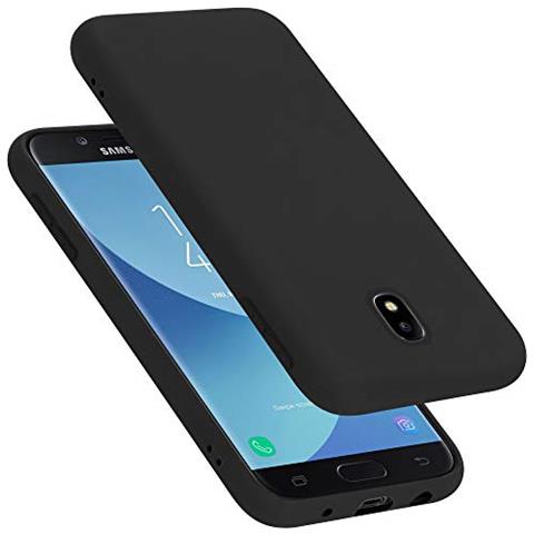 Custodia Compatibile Con Samsung Galaxy J7 2017 / J730 / J7 Pro In Liquid Nero - Coperchio Protettivo In Silicone Tpu Flessibile - Foto 1