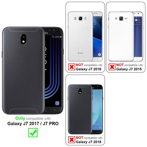 Custodia Compatibile Con Samsung Galaxy J7 2017 / J730 / J7 Pro In Liquid Nero - Coperchio Protettivo In Silicone Tpu Flessibile - Foto 11