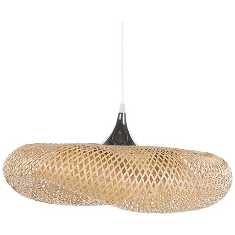 Lampadario In Legno Di Bambù Marrone Chiaro Boyne S - Foto 13