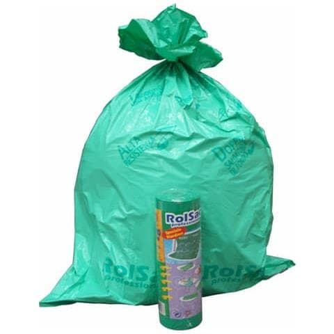 Sacchi Rolsac Professional 85x120 Spessore 55 My 156 L Verde Rotolo Da 20 Pezzi - 10088 - Foto 1