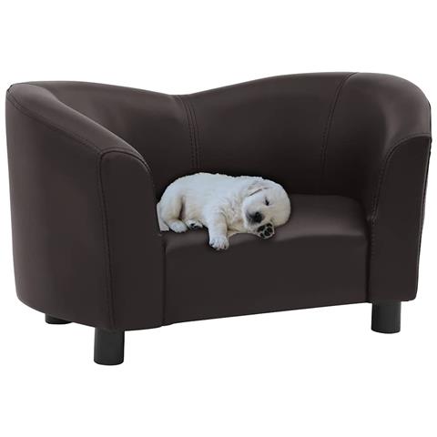 Divano per Cani Marrone 67x41x39 cm in Similpelle - Foto 2
