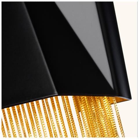 Applique A 3 Luci, Nero Satinato, Oro, G9 - Foto 3