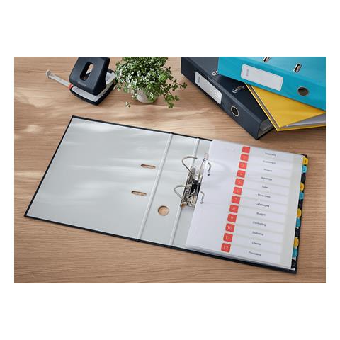 10610089 raccoglitore ad anelli A4 Nero - Foto 7