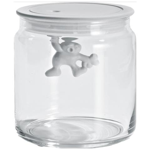 Barattolo ermetico in vetro con coperchio in resina termoplastica, 700ml, Bianco - Foto 1