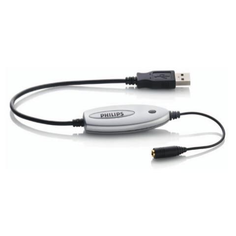 LFH9034, USB type A, 3.5 mm Stereo, Maschio / femmina, Nero, Grigio, 2,5 cm, 7,9 cm - Foto 1