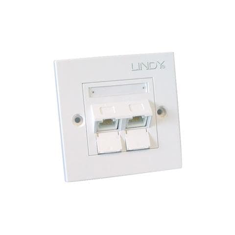 60569, 2x Angled RJ-45, Bianco - Foto 1