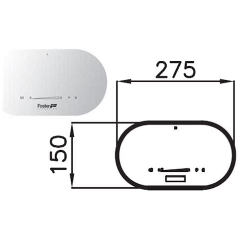 Pannello Touch Control 7368 045 per 4 Zone Cottura Serie Modular Induction Colore Bianco - Foto 2