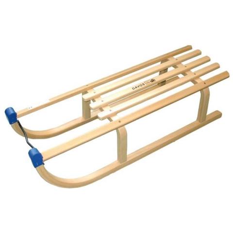 GaGadumi Slitta In Legno 90 Cm Con Schienale E Fune Da Tirare, Slitta Resistente, Slitta Da Neve, Slitta Davos Per Bambini E Adulti, Slitta In Legno FSC