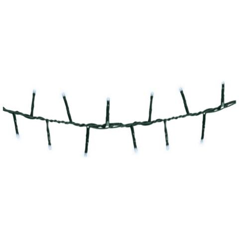 Ghirlanda Glitter Compatta - Spirito Natalizio - Bianco Freddo - Lampadine Led - 11 M - 72261 - Foto 1