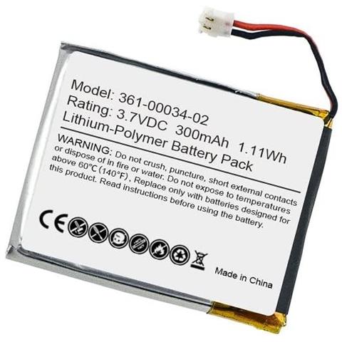 Batteria 3.7v 300mah1.11wh 361-00034-02 Compatibile Con Garmin Fenix 3 / Fenix 3 Hr Pila Di Ricambio Smartwatch 300mah Sostituzione Orologio - Foto 1