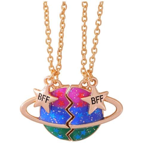 Collana Puzzle Collana Dell'amicizia, Confezione Da 2 Multicolor - Foto 1