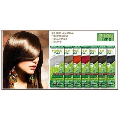Crema-henna Colorante Nr. 8 Focoso-rosso 'herbal Time' - Foto 8