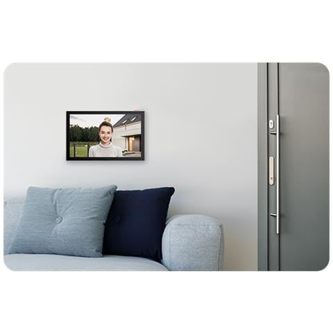 HP7 Videocitofono Smart 2 Fili Connesso con Monitor 7" 2K Touch e 3 Targhette Nome Incluse - Nero / Argento - Foto 7