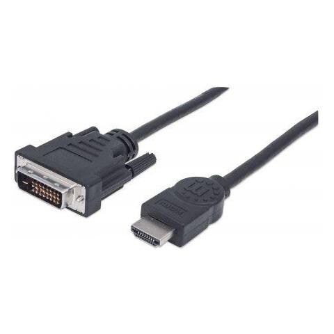 355742 Cavo E Adattatore Video 2 M Hdmi Tipo A [standard] Dvi-d Nero (hdmi To Dvi-d Cable 2m- - Male /male 24/1 - Foto 4