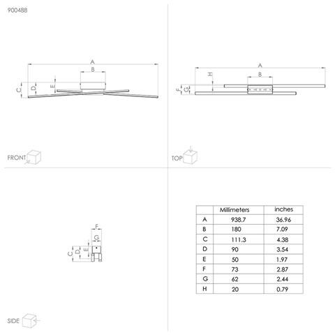 Plafoniera Moderna Panagria Led Alluminio Rivestito In Legno Nero E Marrone - Foto 3
