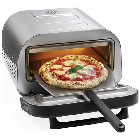Forno Pizza Profrssional Oven con Temperatura Max 400° C Diametro 32 cm Potenza 1700 W Colore Acciaio Inossidabile - Foto 1