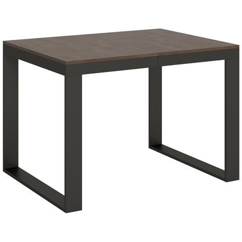Tavolo Allungabile 90x120/380 Cm Tecno Evolution Telaio Antracite - Noce - Foto 6