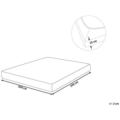 Coprimaterasso Elasticizzato Hofuf Cotone Blu Marino - Foto 5