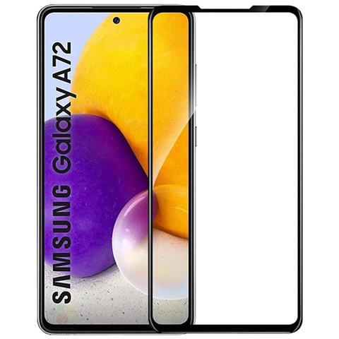 Full Cover 2.5d Glass For Samung Galaxy A72 4g (a725f) Anti-static / Japan Glue Black - Foto 1