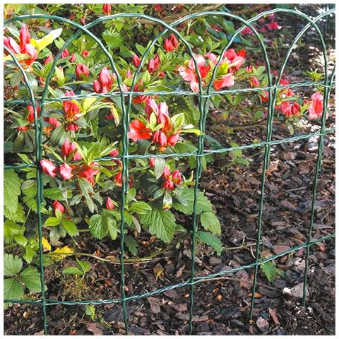 Rete Per Aiuole H65 Cm Zincata Intrecciata E Plastificata Rotolo 10 Mt T-rex - Foto 2