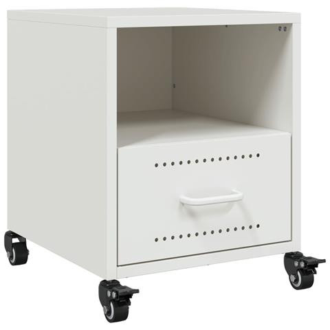 Comodini 2 pz Bianchi 36x39x43,5 cm in Acciaio - Foto 10