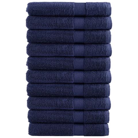 Asciugamani Premium SOLUND 10 pz Blu Navy 100x200cm 600gsm - Foto 1