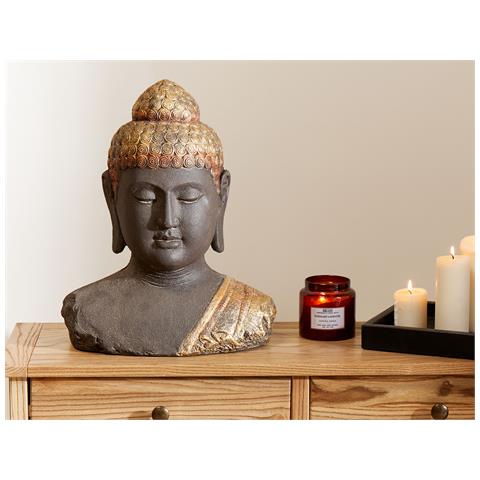 Accessorio Decorativo Buddha Carum Ceramica Nero - Foto 1