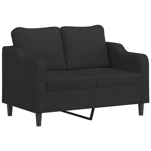Set Di Divani 3 Pz Con Cuscini Nero In Tessuto - Foto 3
