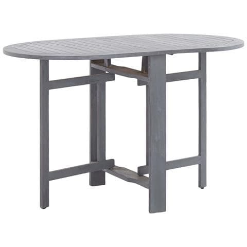 Lusso Casadino -  Tavolo Da Giardino Grigio 120x70x74 Cm Legno Massello Di Acacia - Foto 2