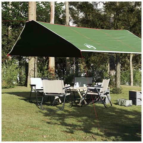 Telone Da Campeggio Verde 420x440 Cm Impermeabile - Foto 8