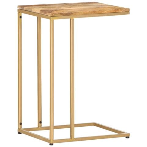 Tavolino Di Servizio 35x45x65 Cm In Legno Massello Di Mango - Foto 2