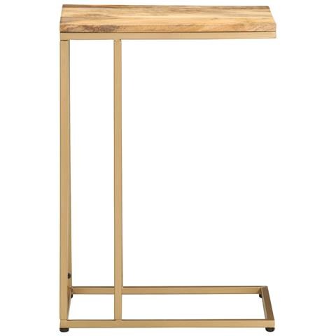 Tavolino Di Servizio 35x45x65 Cm In Legno Massello Di Mango - Foto 1