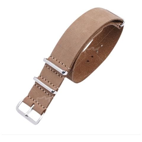 Cinturino Per Orologio Integrato Pu Crazy Horse Nato Brown 22 Mm - Foto 1