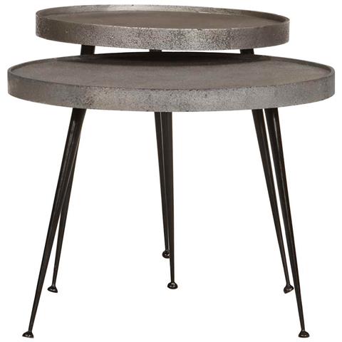 Tavolini da Salotto 2 pz Argento in Legno Multistrato - Foto 2