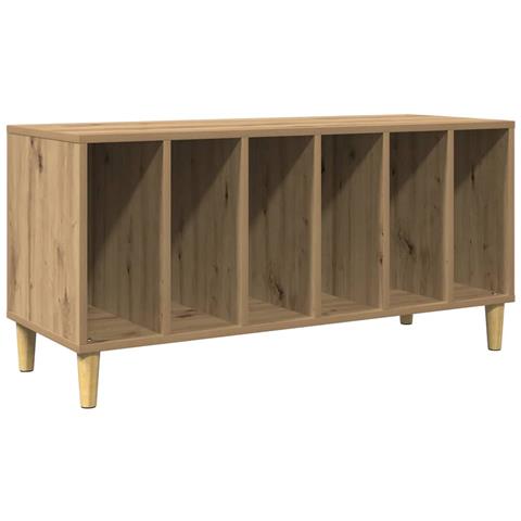 Mobile Porta Dischi Rovere Artigianale 100x38x48 cm Multistrato - Foto 1