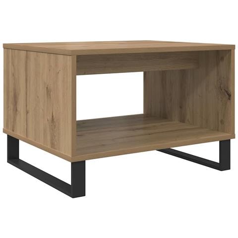 Tavolino da salotto rovere artigianale 60 x 50 x 40 cm - Foto 1