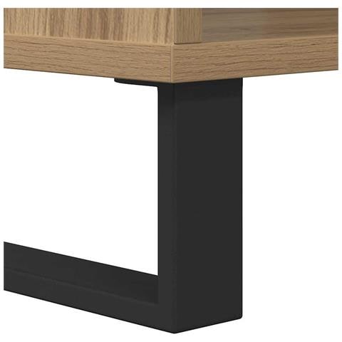 Tavolino da salotto rovere artigianale 60 x 50 x 40 cm - Foto 9