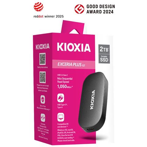 Exceria Plus G2 2 TB USB tipo-C 3.2 Gen 2 (3.1 Gen 2) Nero - Foto 2