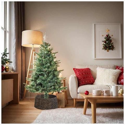 Collare per Albero di Natale Nero 60 x 60 x 22 cm - Foto 2